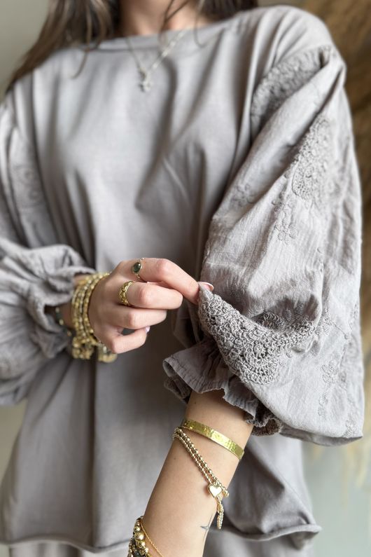 Atik Batwing Top Mocha - p